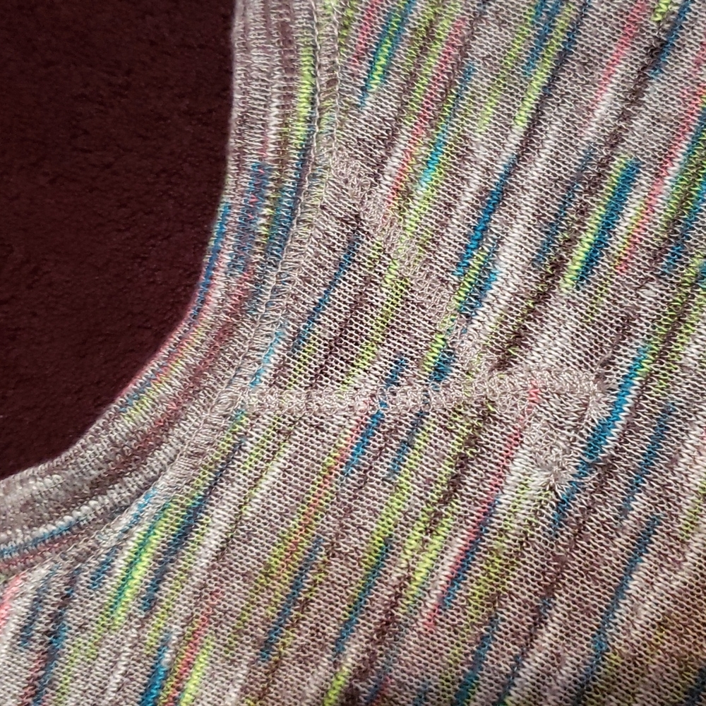 🔴 🆓️ FREE* Y2K Early-2000's Xhilaration Heathered Neon Soft Summer Tank Top - Picture 6 of 7